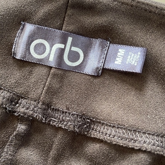 Orb, M, suede-like leggings,comfort 3” wide waistband,versatile layer,like new. - Picture 6 of 10